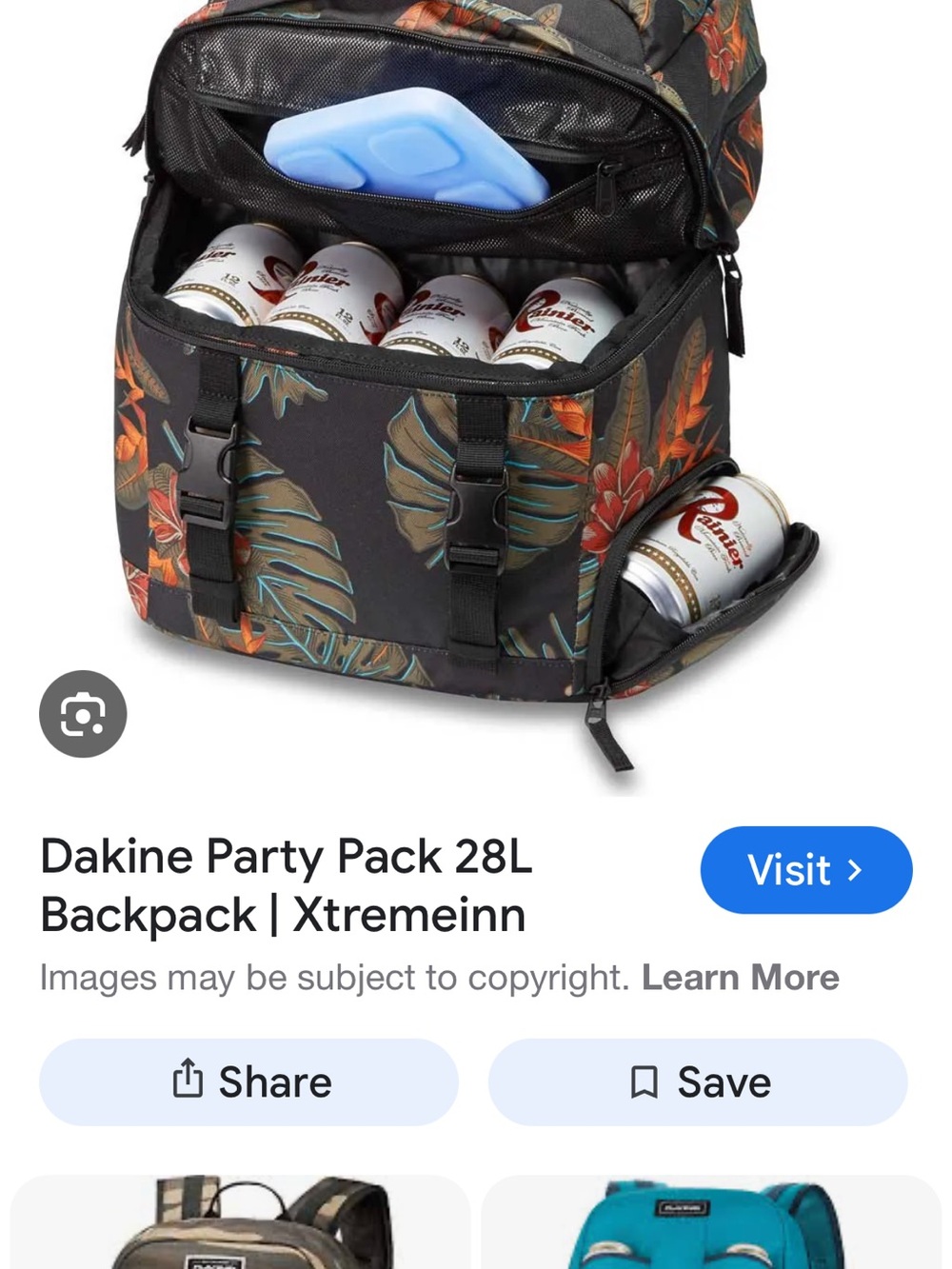 Dakine 28L Party Backpack - Picture 7 of 8